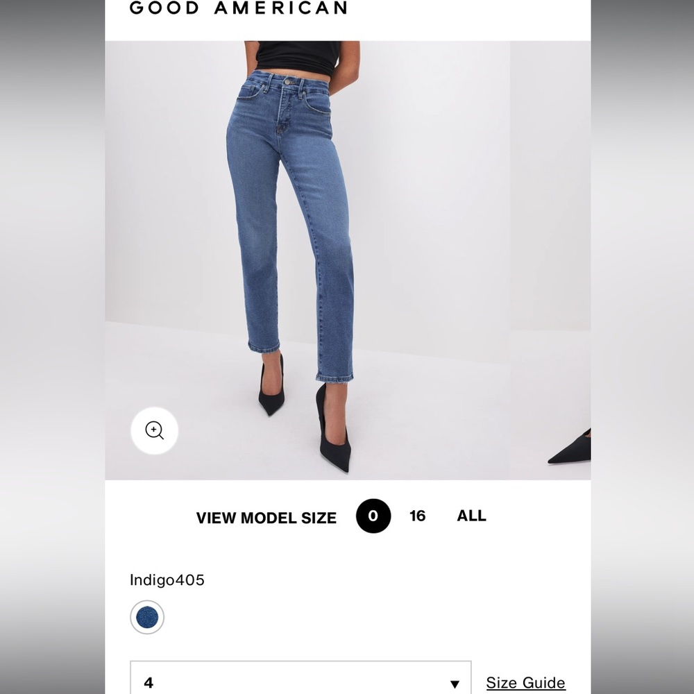 Good American Classic Slim Straight Jeans